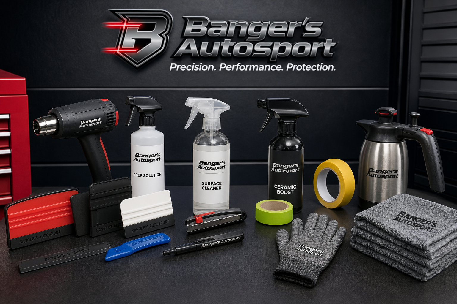 Tools and supplies at Bangers Auto Sport